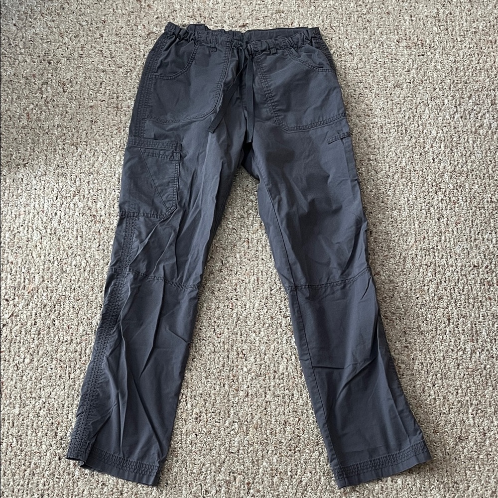 Landau Charcoal Scrub Pants for Women